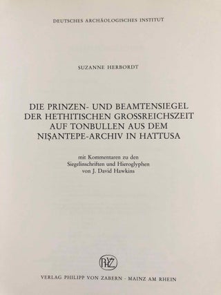 Die Prinzen- und Beamtensiegel der hethitischen Grossreichszeit auf Tonbullen aus dem Nisantepe-Archiv in Hattusa[newline]M7425-02.jpg
