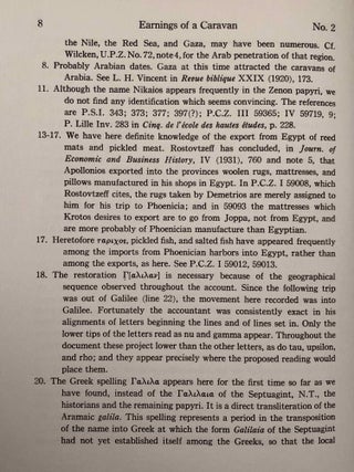 Zenon Papyri. Business Papers of the Third Century B.C. Dealing with Palestine and Egypt.[newline]M7431-12.jpg