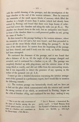 The Southern Pyramid of Snefru. First preliminary report (1951). Second preliminary report (1952).