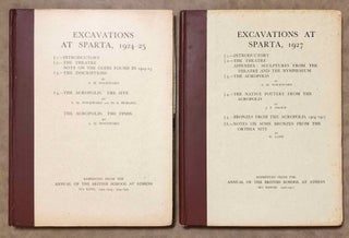 Item #M7435 Excavations at Sparta, 1924-1925, with: Excavations at Sparta, 1927 (2 volumes)....[newline]M7435.jpg