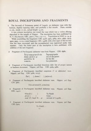 Royal Inscriptions and Fragments from Nippur and Babylon