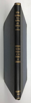 Item #M7437a Royal Inscriptions and Fragments from Nippur and Babylon. LEGRAIN Léon