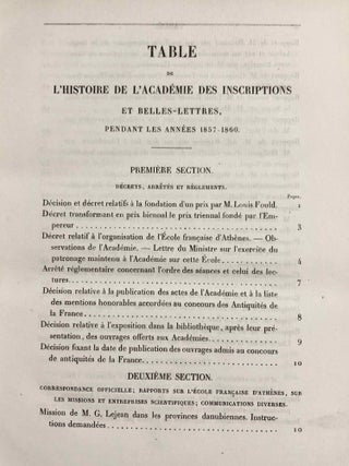 Mémoires de l'Institut Impérial de France - Académie des Inscriptions et Belles-Lettres. Tome XXIII (1868).[newline]M7441-03.jpg