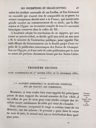 Mémoires de l'Institut Impérial de France - Académie des Inscriptions et Belles-Lettres. Tome XXIII (1868).[newline]M7441-28.jpg
