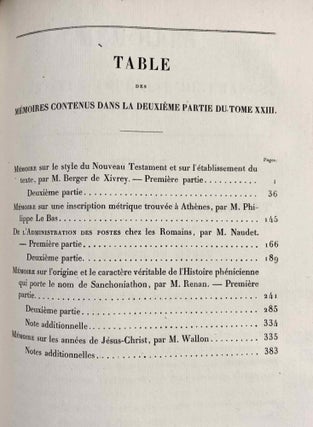 Mémoires de l'Institut Impérial de France - Académie des Inscriptions et Belles-Lettres. Tome XXIII (1868).[newline]M7441-31.jpg
