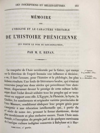Mémoires de l'Institut Impérial de France - Académie des Inscriptions et Belles-Lettres. Tome XXIII (1868).[newline]M7441-32.jpg