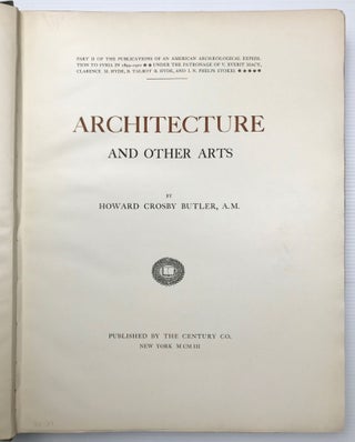 Architecture and Other Arts. Part II of the Publications of an American Archaeological Expedition to Syria in 1899-1900.[newline]M7447-02.jpg
