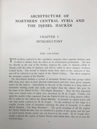 Architecture and Other Arts. Part II of the Publications of an American Archaeological Expedition to Syria in 1899-1900.[newline]M7447-06.jpg