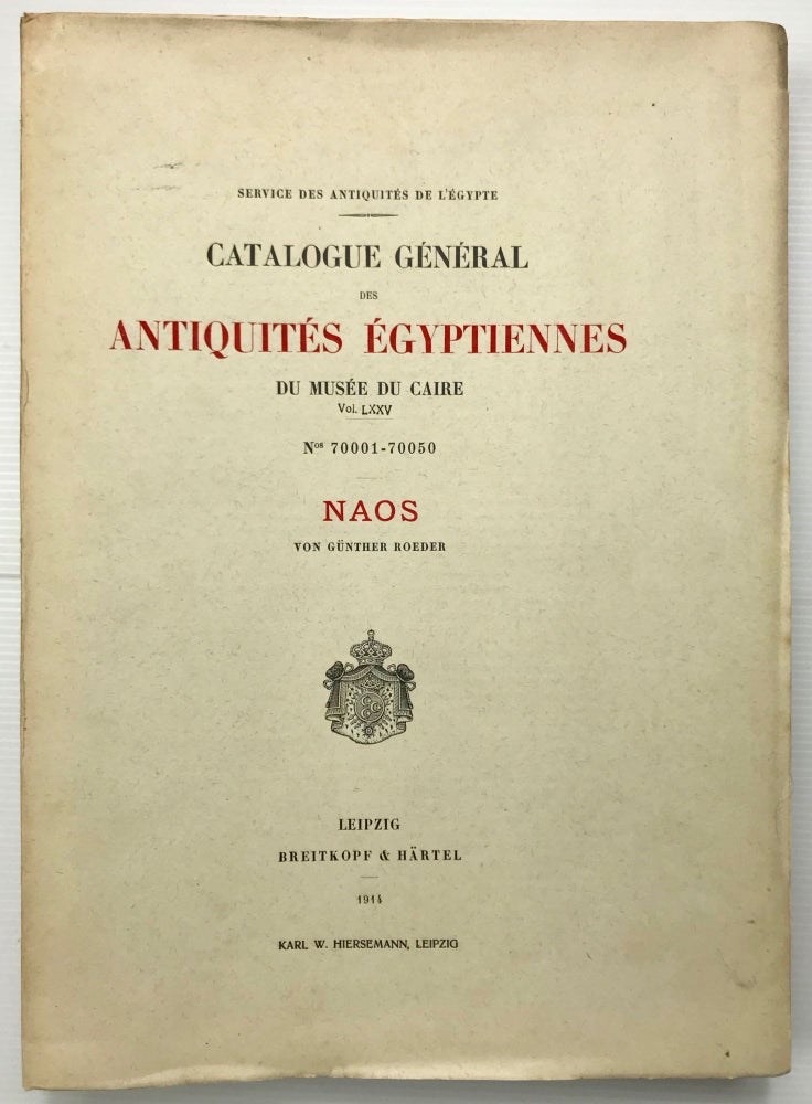 Item #M7450 Naos (Catalogue Général du Musée du Caire Nr. 70001 - 70050). ROEDER Günther.[newline]M7450.jpg