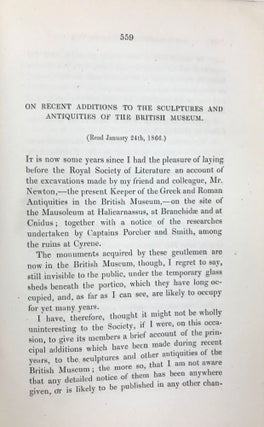Transactions of the Royal Society of Literature of the United Kingdom. Second series. Vol. VIII (1866)[newline]M7456-09.jpg
