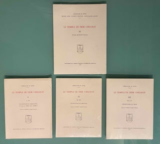 Item #M7472a Le temple de Deir Chelouit. Volume I (1-55): Inscriptions du propylône et de la...