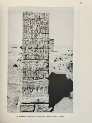 Le temple de Deir Chelouit. Volume I (1-55): Inscriptions du propyl&ocirc;ne et de la porte du temple. Volume II (56-89): Inscriptions du pronaos. Volume III (90-157): Inscriptions du naos. Volume IV: Etude architecturale (complete set)[newline]M7472f-12.jpeg