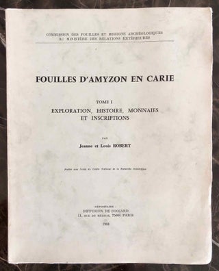 Item #M7478 Fouilles d'Amyzon en Carie. Tome I: Exploration, histoire, monnaies et inscriptions....[newline]M7478.jpg