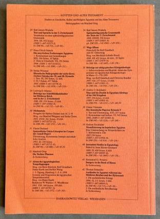 Das frühe ägyptische Königtum. Akten des 2. Symposiums zur ägyptischen Königsideologie in Wien 24. - 26. 9. 1997.[newline]M7486a-05.jpeg