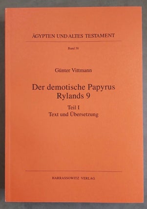 Item #M7489 Der demotische Papyrus Rylands 9. 2 volumes (complete set). VITTMANN Günther[newline]M7489.jpg