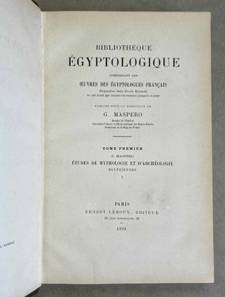 Etudes de mythologie et archéologie égyptienne. Tome I.[newline]M7495a-04.jpeg