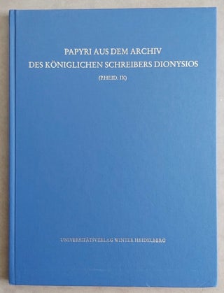 Item #M7503 Papyri aus dem Archiv des Königlichen Schreibers Dionysios (P. Heid. IX). ARMONI...