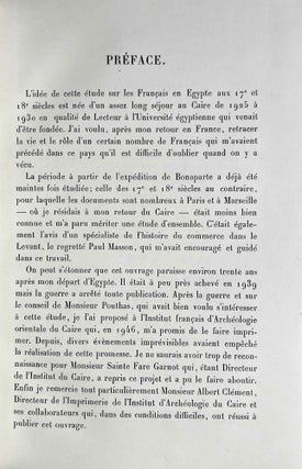 Les Français d'Égypte aux XVIIe et XVIIIe siècles