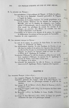 Les Français d'Égypte aux XVIIe et XVIIIe siècles