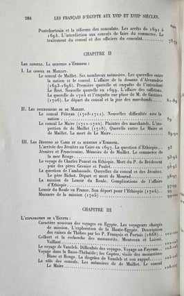 Les Français d'Égypte aux XVIIe et XVIIIe siècles
