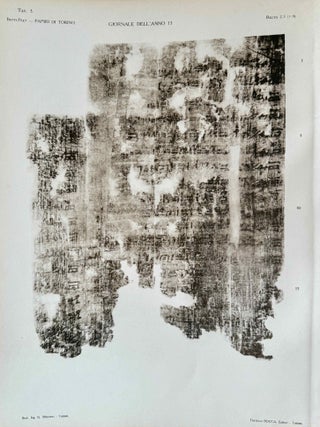 Il giornale della necropoli di Tebe. I papiri ieratici del Museo di Torino (complete in 3 parts)