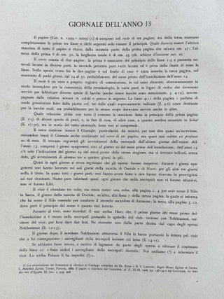 Il giornale della necropoli di Tebe. I papiri ieratici del Museo di Torino (complete in 3 parts)