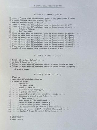 Il giornale della necropoli di Tebe. I papiri ieratici del Museo di Torino (complete in 3 parts)