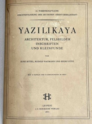 Yazilikaya. Architektur, Felsbilder, Inschriften und Kleinfunde.[newline]M7516a-02.jpeg