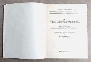 Item #M7527 Die Felsbilder von Yazilikaya. Neue aufnamen der Deutschen Bogazköy Expedition 1931....[newline]M7527.jpg