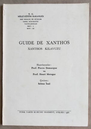 Item #M7530 Guide de Xanthos - Xanthos kilavuzu. DEMARGNE Pierre - METZGER Henri - INAL Seviren[newline]M7530.jpg