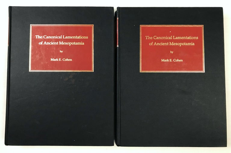 Item #M7547 The Canonical Lamentations of Ancient Mesopotamia. 2 volumes (complete set). COHEN Mark E.[newline]M7547.jpeg