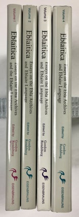 Eblaitica: Essays on the Ebla Archives and Eblaite Language. Volumes I, II, III & IV (complete set)[newline]M7549-01.jpeg