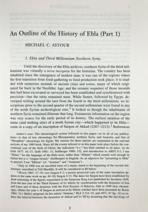Eblaitica: Essays on the Ebla Archives and Eblaite Language. Volumes I, II, III & IV (complete set)[newline]M7549-19.jpeg
