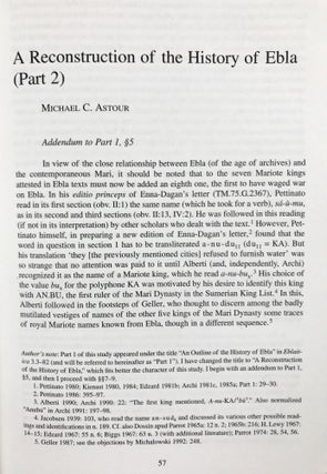 Eblaitica: Essays on the Ebla Archives and Eblaite Language. Volumes I, II, III & IV (complete set)[newline]M7549-25.jpeg