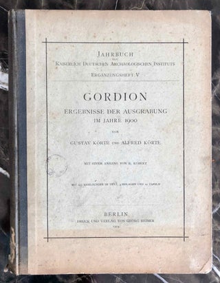 Gordion. Ergebnisse der Ausgrabung im Jahre 1900.[newline]M7559-01.jpeg