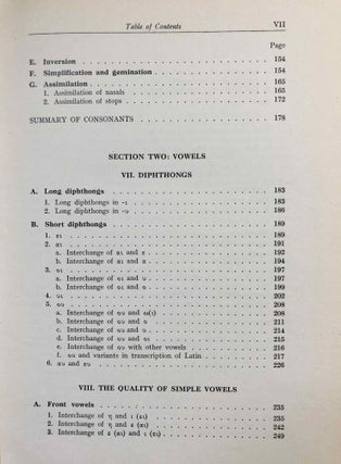 A Grammar of the Greek papyri of the Roman and Byzantine periods. Vol. I: Phonology. Vol. II: Morphology (complete set)[newline]M7582-05.jpeg