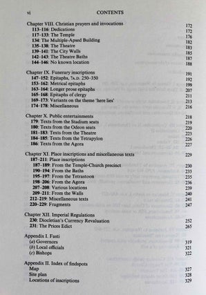 Aphrodisias in late antiquity. The late Roman and Byzantine inscriptions.