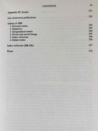 Aphrodisias in late antiquity. The late Roman and Byzantine inscriptions.
