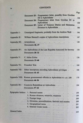 Aphrodisias and Rome. Documents from the Excavation of the Theatre at Aphrodisias Conducted by Professor Kenan T. Erim, Together with Some Related Texts.[newline]M7595-04.jpeg