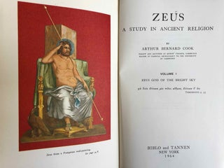 Item #M7596 Zeus. A Study in Ancient Religion. Vol. I: Zeus god of the bright sky. Vol. II: Zeus...[newline]M7596.jpeg