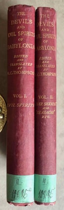 Item #M7603 The Devils and Evil Spirits of Babylonia, being Babylonian and Assyrian Incantations...