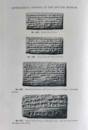 The Reports of the Magicians and Astrologers of Nineveh and Babylon in the British Museum. The original Texts, printed in Cuneiform Characters, edited with Translations, Notes, Vocabulary, Index, and an Introduction. 2 volumes (complete set)[newline]M7604-05.jpeg