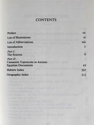 Canaanite toponyms in ancient Egyptian documents[newline]M7606-02.jpeg