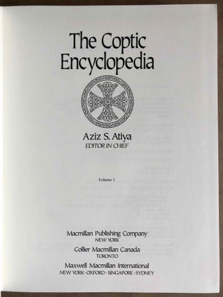The Coptic Encyclopedia, 8 volumes (complete set)[newline]M7609-03.jpeg