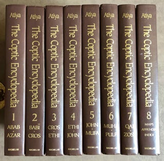 Item #M7609 The Coptic Encyclopedia, 8 volumes (complete set). ATIYA Aziz S