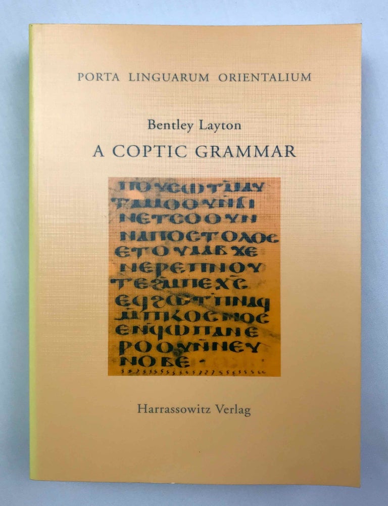 Item #M7611a A Coptic Grammar with Chrestomathy and Glossary, Sahidic Dialect. LAYTON Bentley.[newline]M7611a-00.jpeg