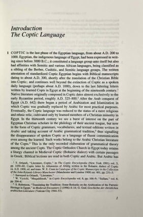 A Coptic Grammar with Chrestomathy and Glossary, Sahidic Dialect