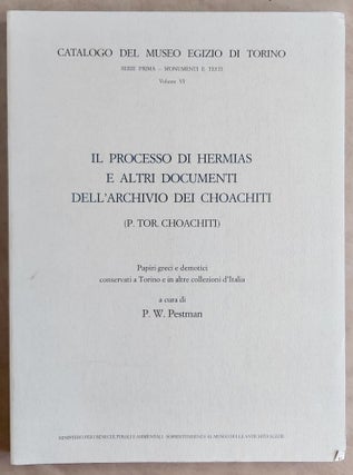 Item #M7635 Il processo di Hermias e altri documenti dell'archivio dei choachiti (P. Tor....