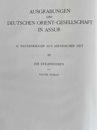 Die Stelenreihen in Assur