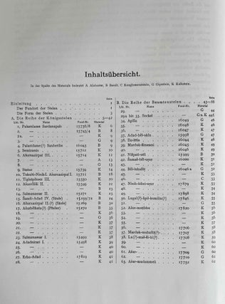 Die Stelenreihen in Assur
